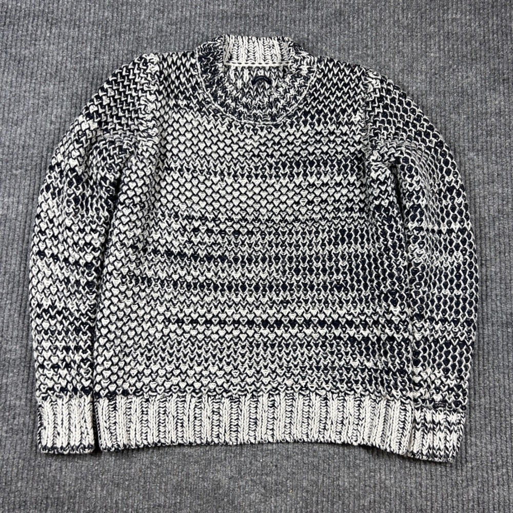 Tommy Hilfiger‎ Sweater Women's L Italian Yarn Chunky Knit Casual White